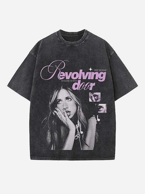 Tate McRae Print Round Neck T-shirt
