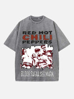 Red Hot Chili Peppers Print Round Neck T-shirt