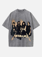 Metallica Print Round Neck T-shirt