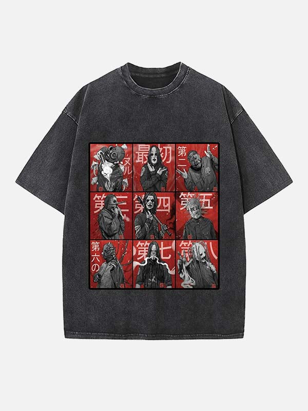 Slipknot Print Round Neck T-shirt