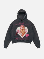 Sabrina Carpenter Print Slant Pockets Hoodie