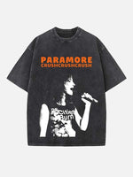 Paramore Print Round Neck T-shirt