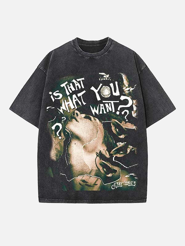 Deftones Print Round Neck T-shirt