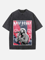 Katy Perry Print Round Neck T-shirt