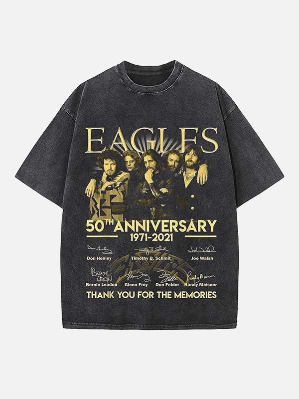 Eagles Print Round Neck T-shirt