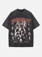Slipknot Print Round Neck T-shirt