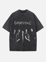 Evanescence Print Round Neck T-shirt