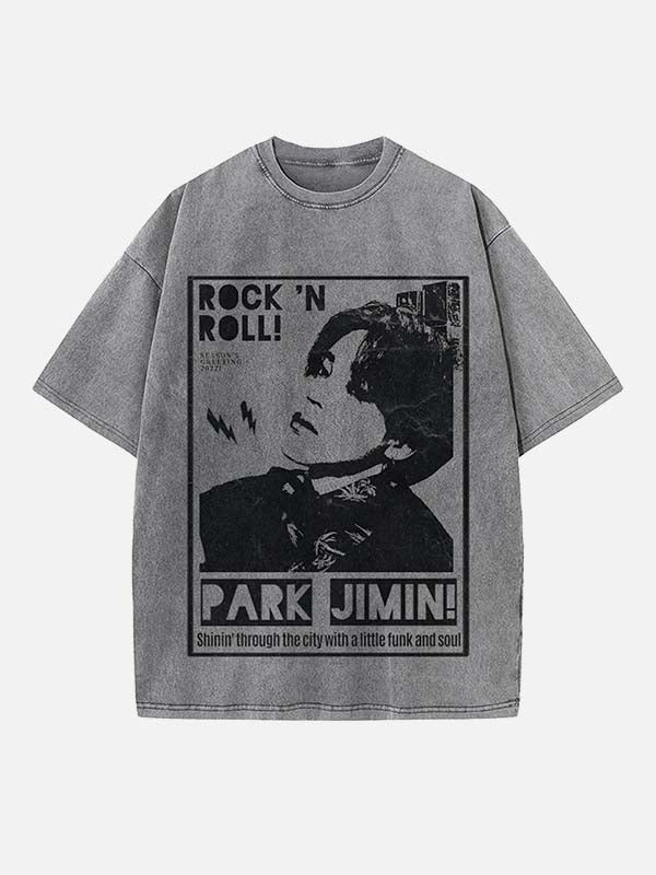 BTS Print Round Neck T-shirt