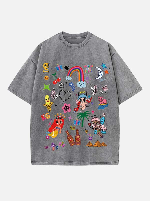 Karol G Print Round Neck T-shirt