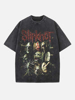 Slipknot Print Round Neck T-shirt