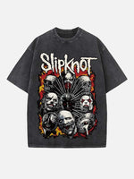 Slipknot Print Round Neck T-shirt