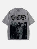 Aerosmith Print Round Neck T-shirt