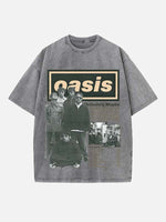 Oasis Print Round Neck T-shirt