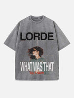 Lorde Print Round Neck T-shirt