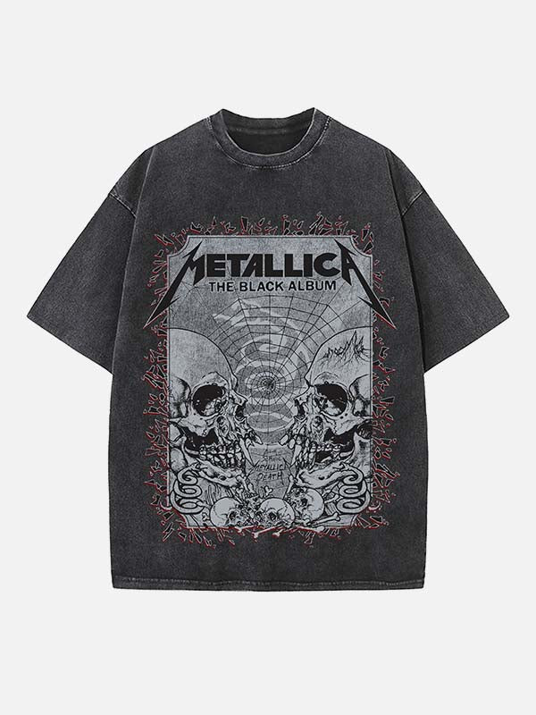 Metallica Print Round Neck T-shirt