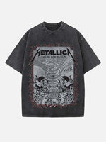 Metallica Print Round Neck T-shirt