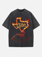 Beyoncé Print Round Neck T-shirt