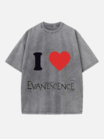 Evanescence Print Round Neck T-shirt