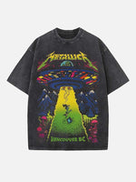 Metallica Print Round Neck T-shirt