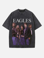 Eagles Print Round Neck T-shirt