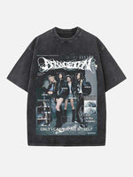 Aespa Print Round Neck T-shirt