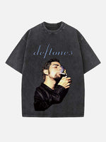 Deftones Print Round Neck T-shirt