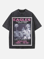 Eagles Print Round Neck T-shirt