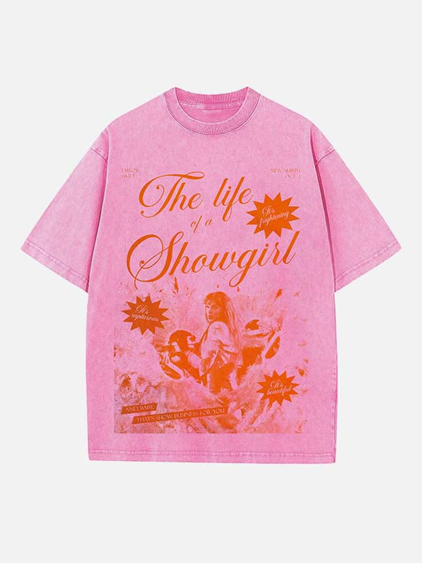 Taylor Swift Print Round Neck T-shirt
