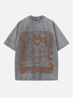 Taylor Swift Print Round Neck T-shirt