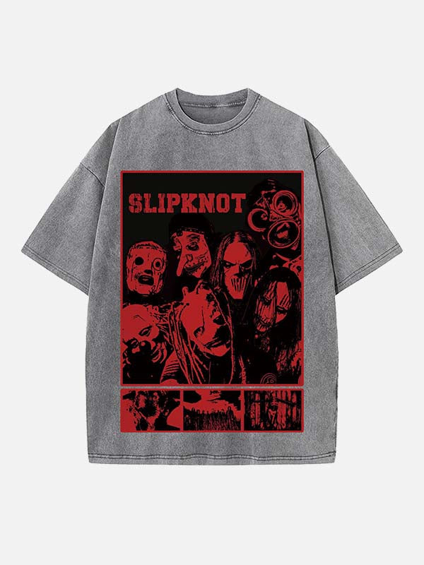 Slipknot Print Round Neck T-shirt