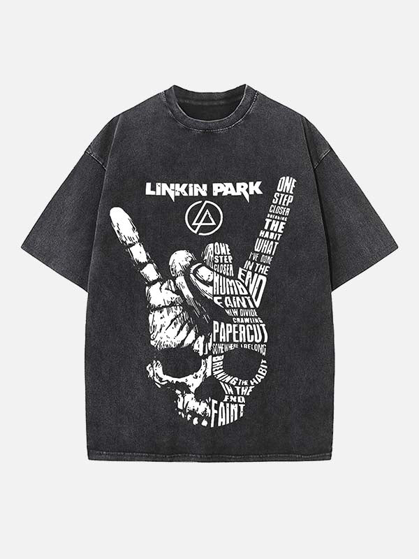 Linkin Park Print Round Neck T-shirt
