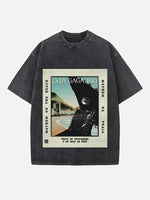 Lady Gaga Print Round Neck T-shirt