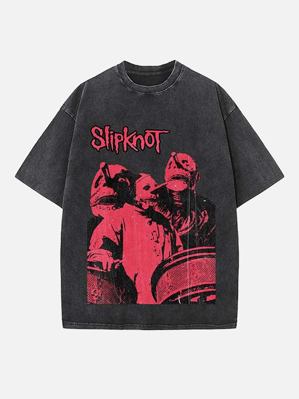 Slipknot Print Round Neck T-shirt