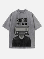 Radiohead Print Round Neck T-shirt