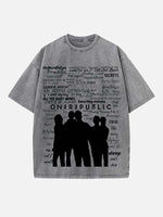 OneRepublic Print Round Neck T-shirt