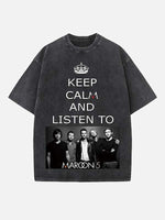 Maroon 5 Print Round Neck T-shirt