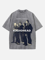 Radiohead Print Round Neck T-shirt