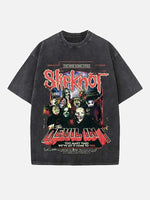 Slipknot Print Round Neck T-shirt