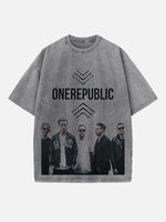 OneRepublic Print Round Neck T-shirt