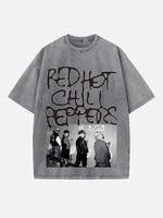 Red Hot Chili Peppers Print Round Neck T-shirt