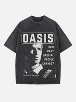 Oasis Print Round Neck T-shirt