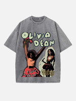 Olivia Dean Print Round Neck T-shirt