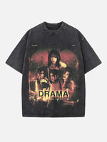 Aespa Print Round Neck T-shirt