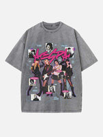 Aespa Print Round Neck T-shirt