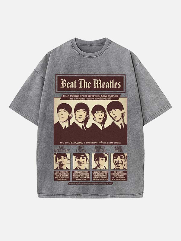 The Beatles Print Round Neck T-shirt