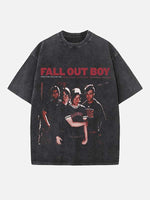 Fall Out Boy Print Round Neck T-shirt