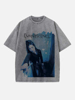 Evanescence Print Round Neck T-shirt