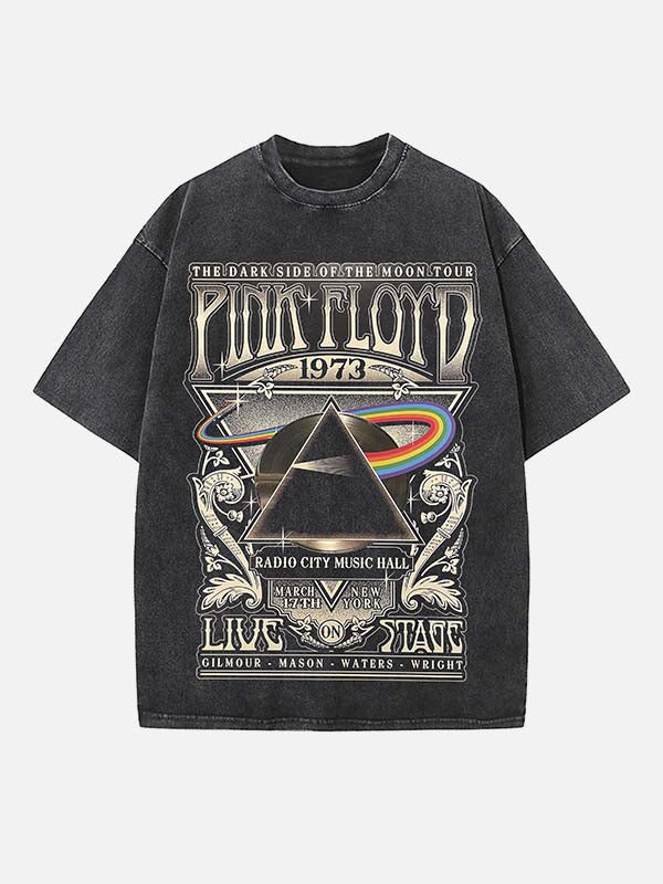 Pink Floyd Print Round Neck T-shirt