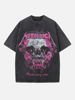 Metallica Print Round Neck T-shirt