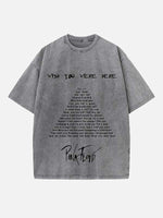Pink Floyd Print Round Neck T-shirt